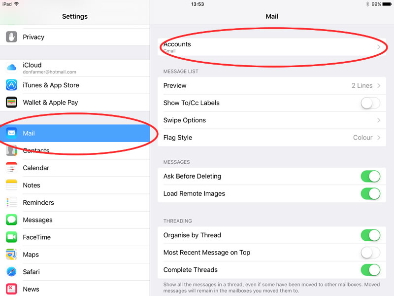 Setting up emails in iOS (iPhone and iPad) – Wizbit Internet Services Ltd.